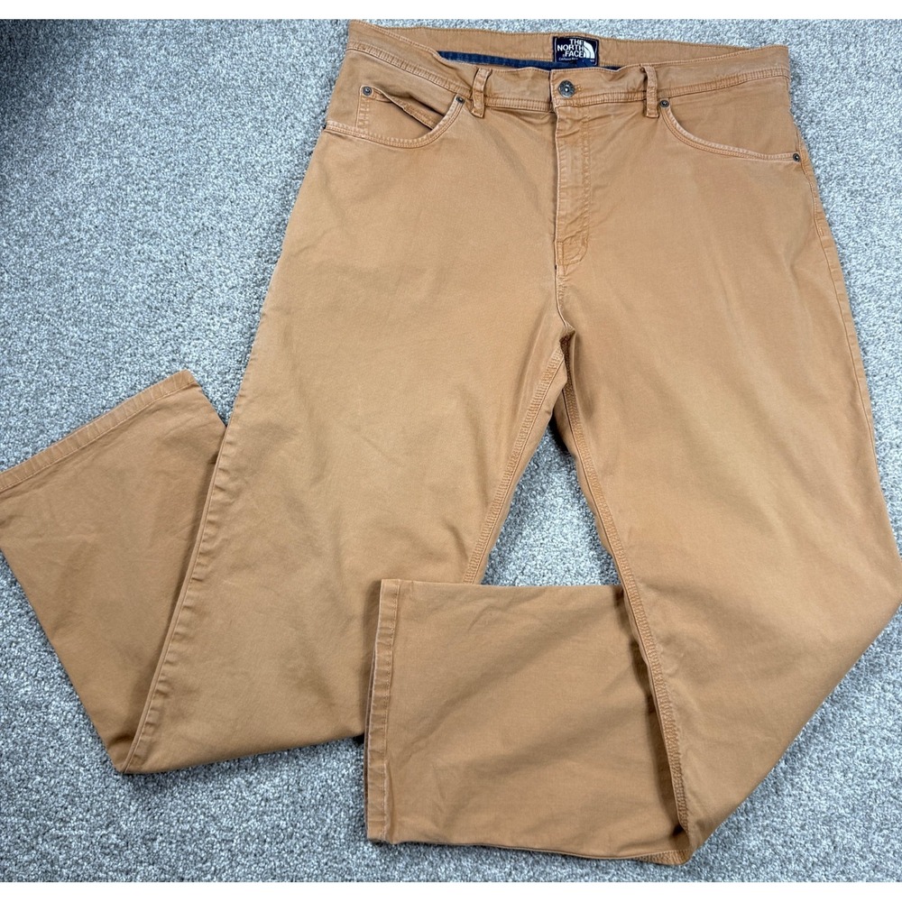 The North Face Mens 36 Short Khaki Stretch Utility Pants Outdoor Casual Chino